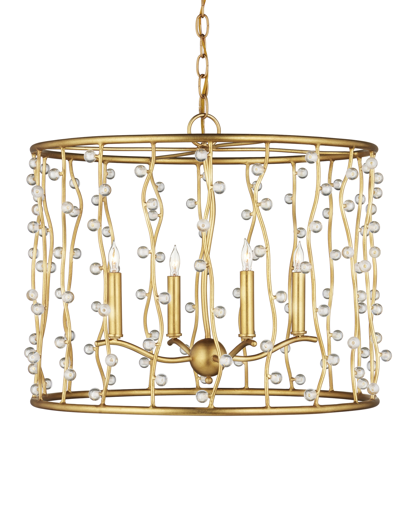 Adagio Chandelier - Gold | Currey & Co - 9000-1239