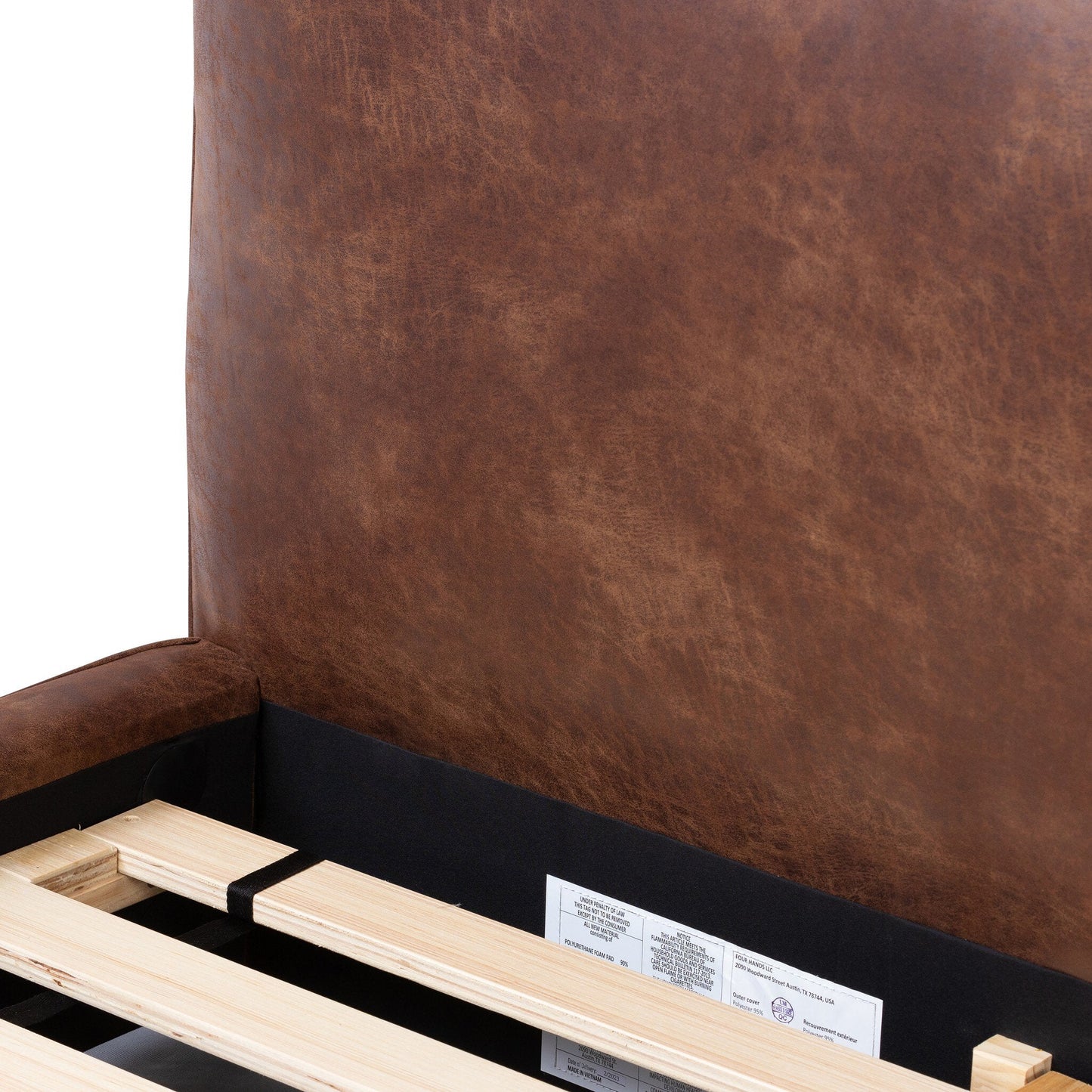 Aidan Queen Bed - Vintage Tobacco | Four Hands - 106185-048