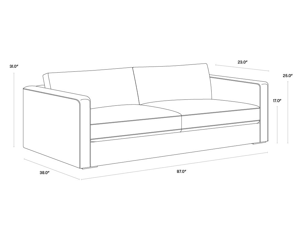 Adrian Sofa - Liv Wicker | Sunpan Furniture - 106707