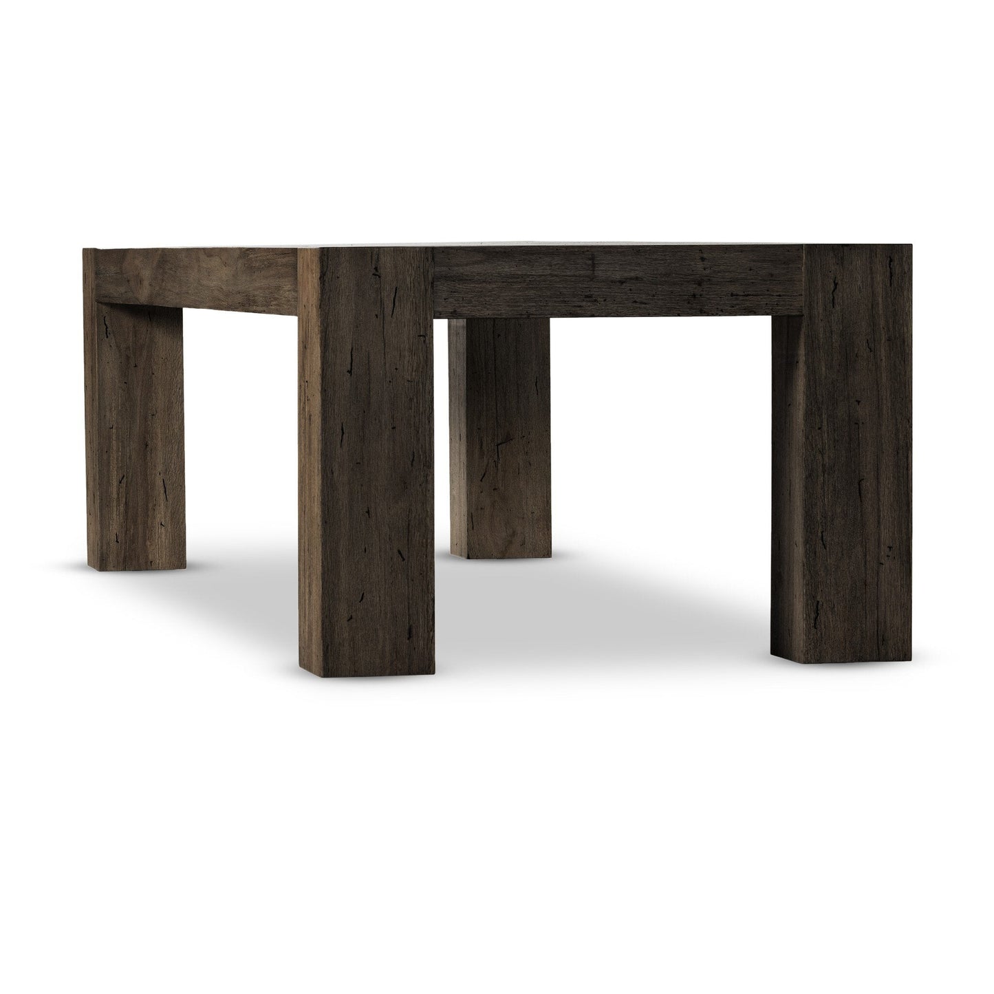 Abaso Dining Table 108 - Ebony Rustic Wormwood Oak | Four Hands - 233931-002