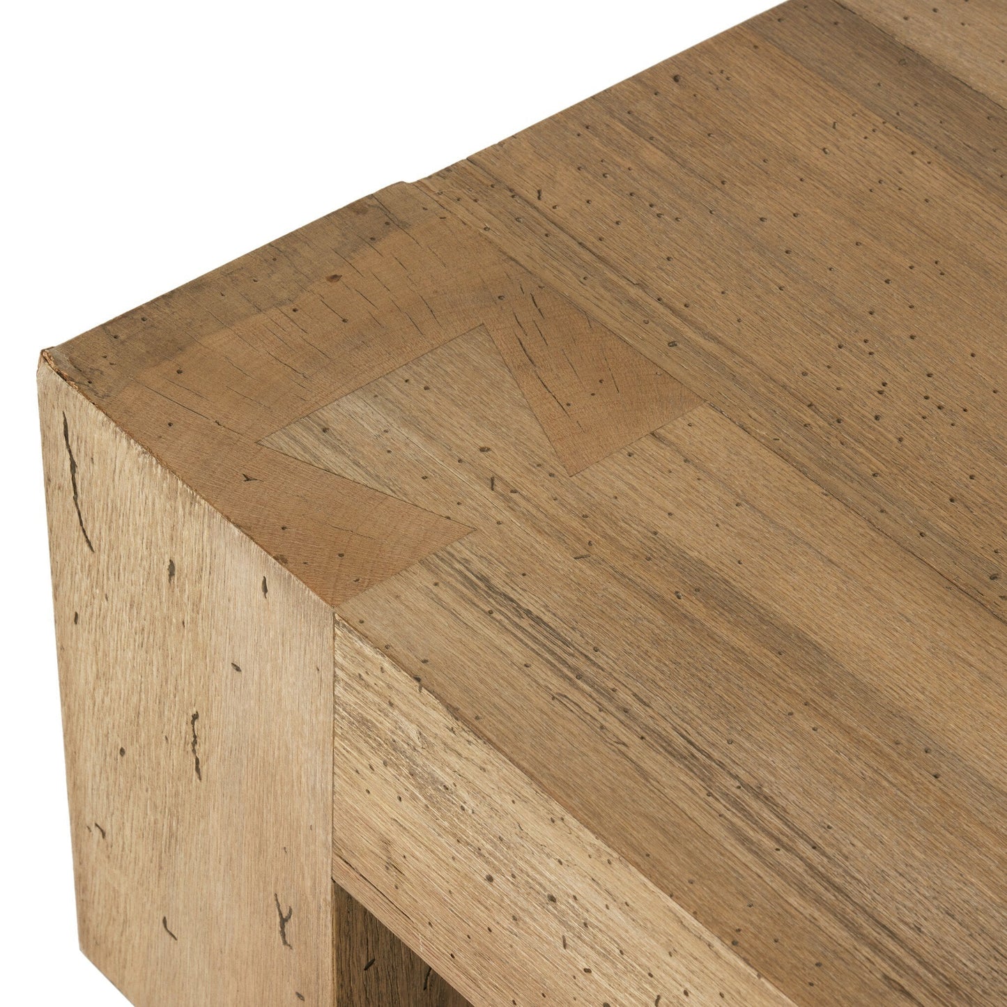 Abaso Rectangular Coffee Table - Rustic Wormwood Oak | Four Hands - 238571-001