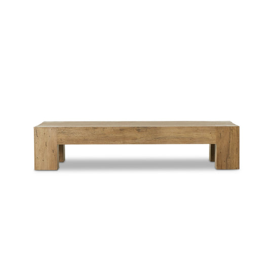 Abaso Rectangular Coffee Table - Rustic Wormwood Oak | Four Hands - 238571-001
