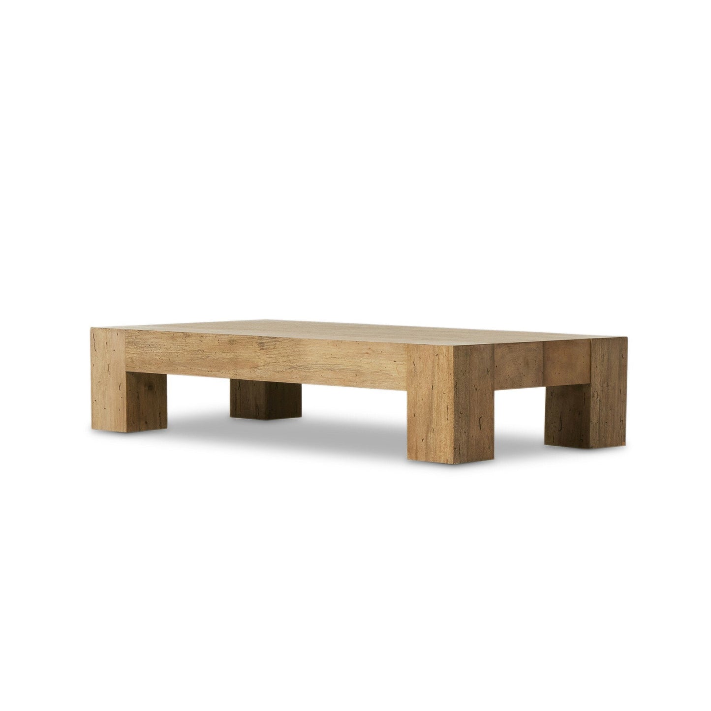 Abaso Rectangular Coffee Table - Rustic Wormwood Oak | Four Hands - 238571-001