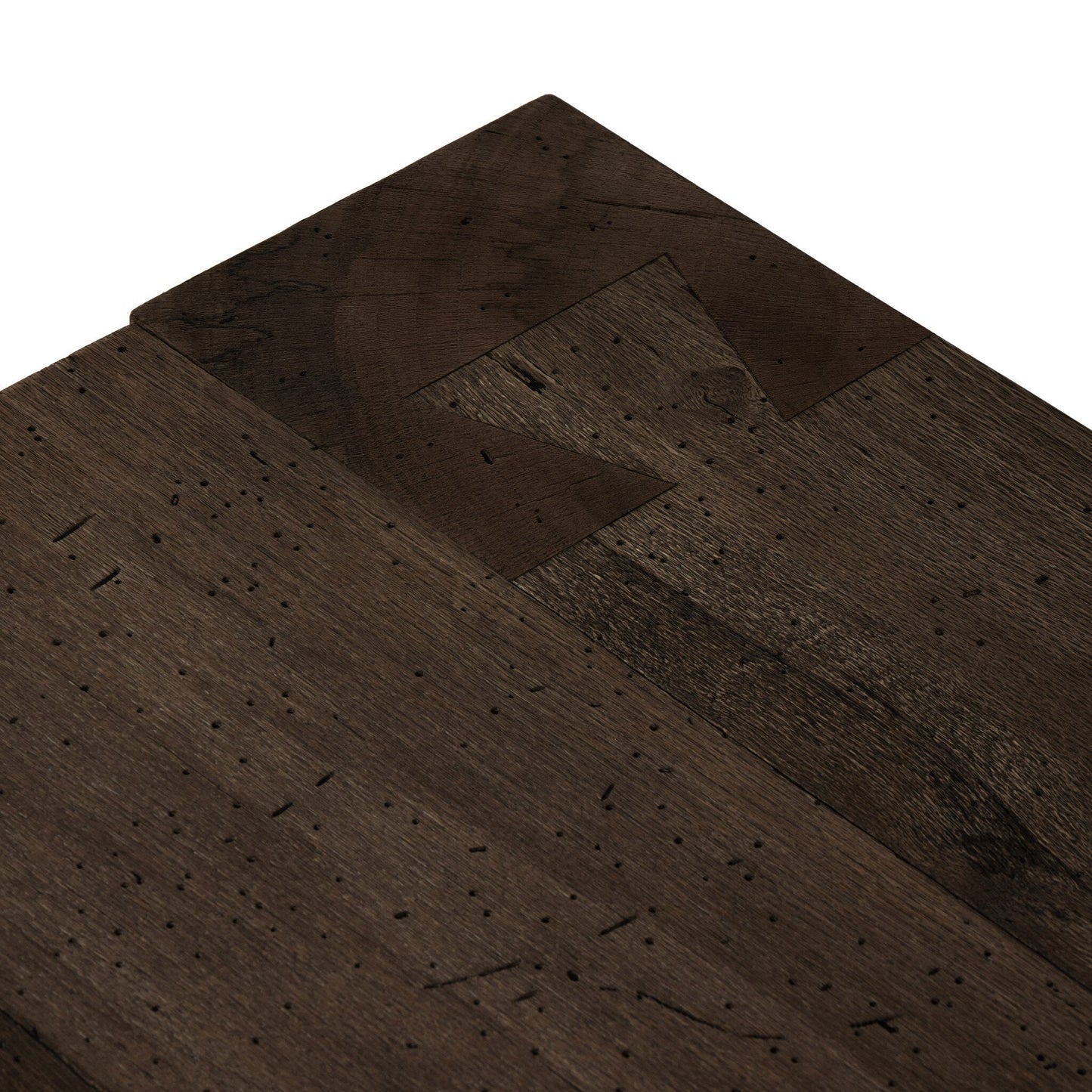 Abaso Rectangular Coffee Table - Ebony Rustic Wormwood Oak | Four Hands - 238571-002