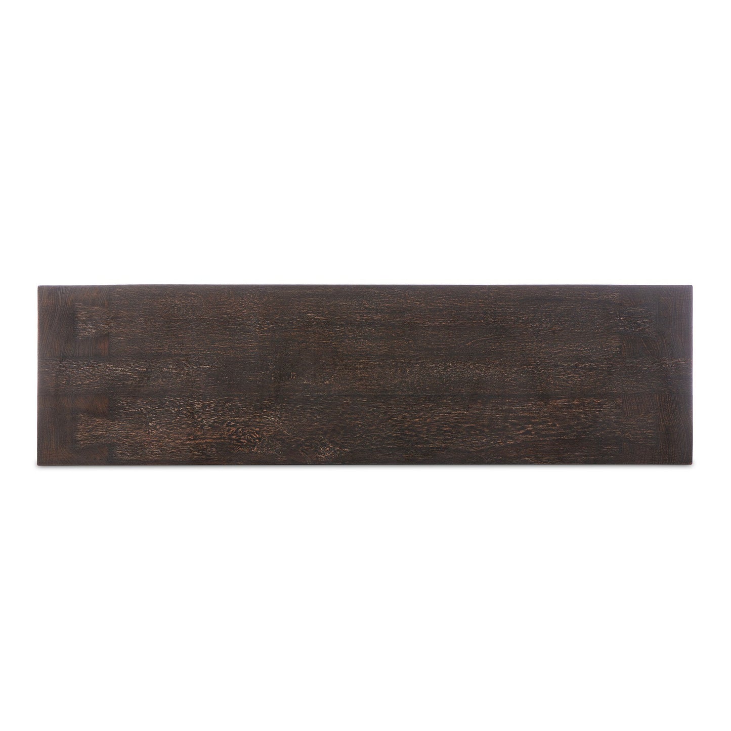 Abaso Accent Bench - Ebony Rustic Wormwood Oak | Four Hands - 239396-002