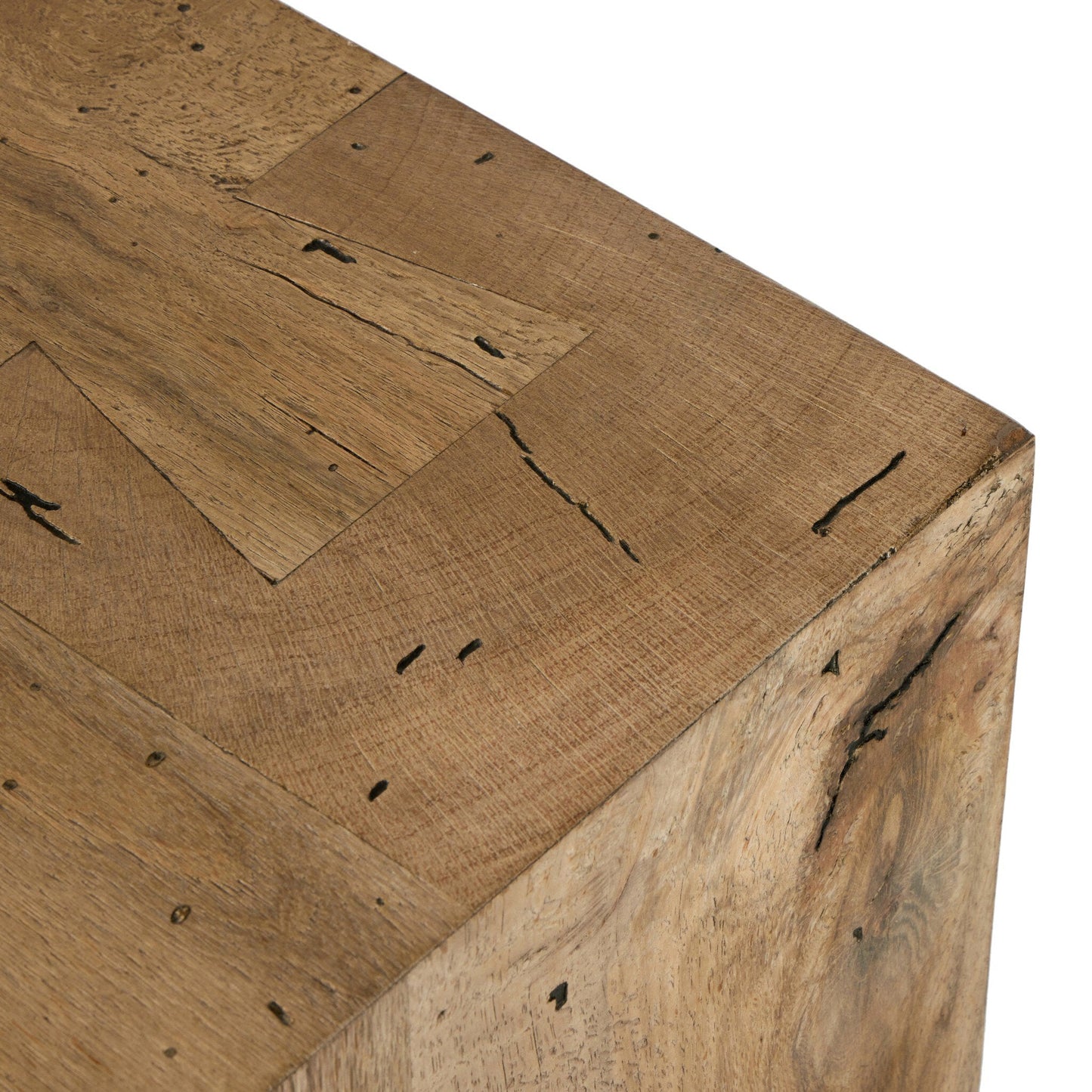 Abaso Media Console - Rustic Wormwood Oak | Four Hands - 239400-001