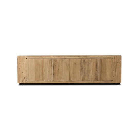 Abaso Media Console - Rustic Wormwood Oak | Four Hands - 239400-001