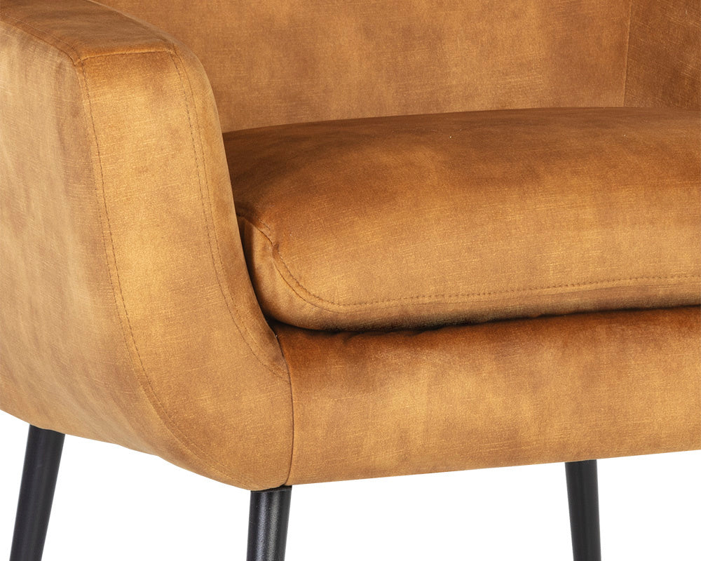Aletta Lounge Chair - Nono Tapenade Gold | Sunpan Furniture - 107756