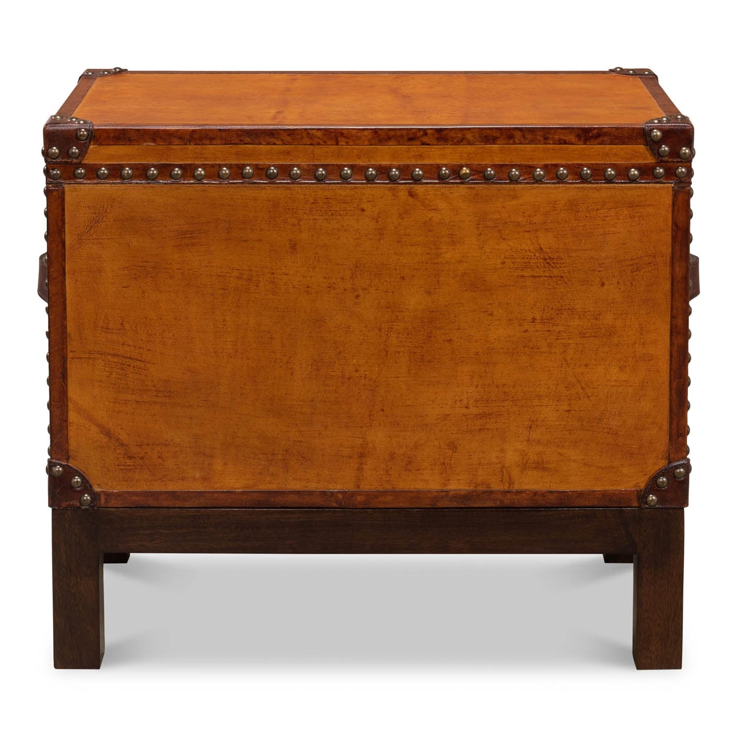 Abilene Leather Box W/Stand | Sarreid Ltd - 26734