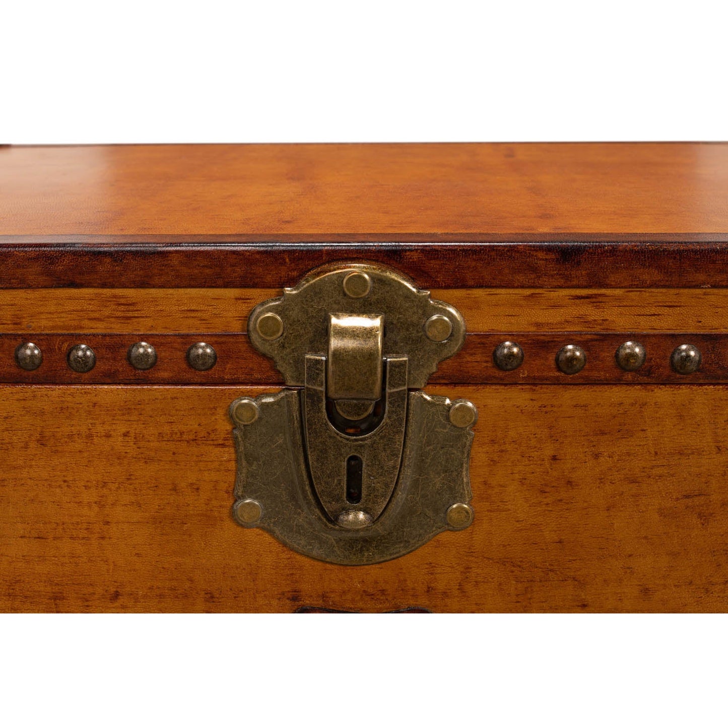 Abilene Leather Box W/Stand | Sarreid Ltd - 26734