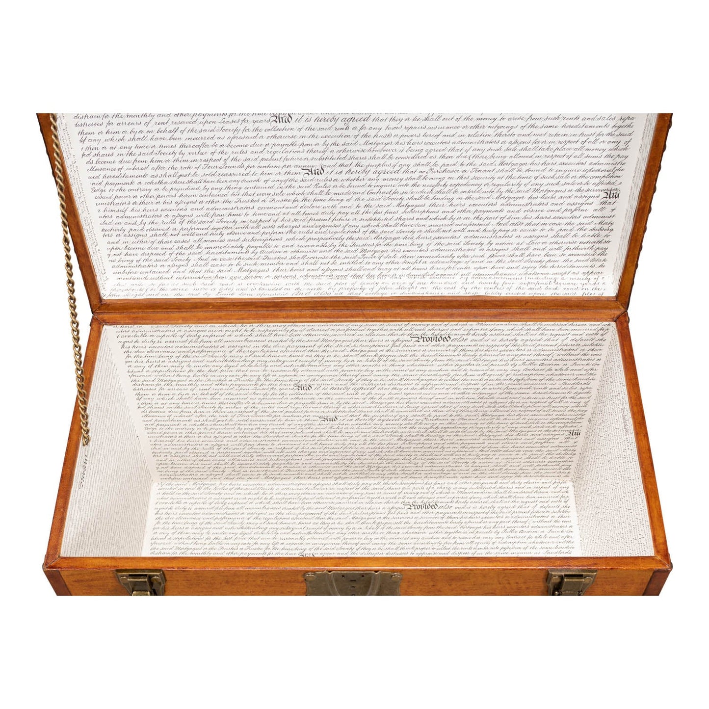 Abilene Leather Box W/Stand | Sarreid Ltd - 26734