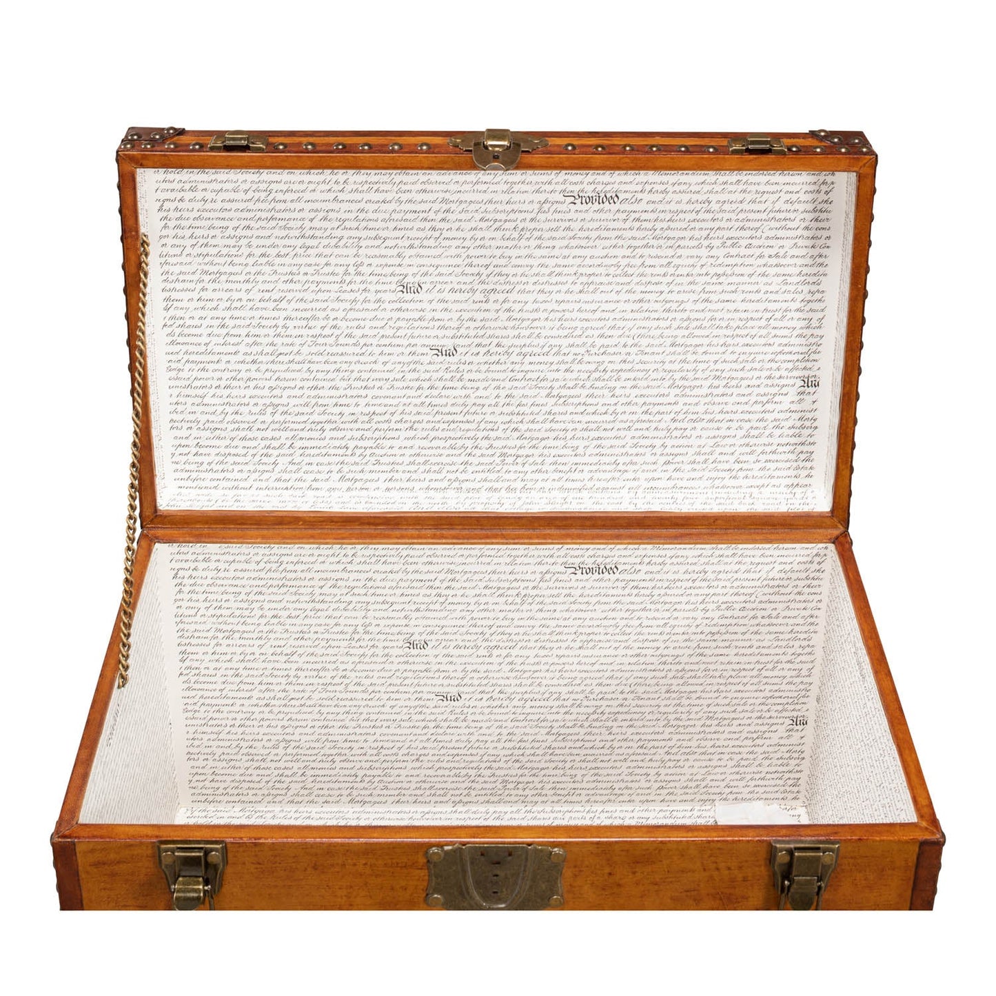 Abilene Leather Box W/Stand | Sarreid Ltd - 26734