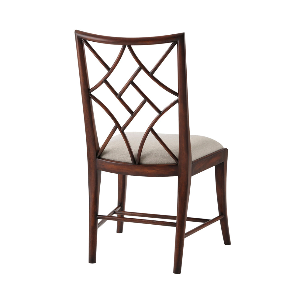 A Delicate Trellis Side Chair | Theodore Alexander - 4000-613.1BFF