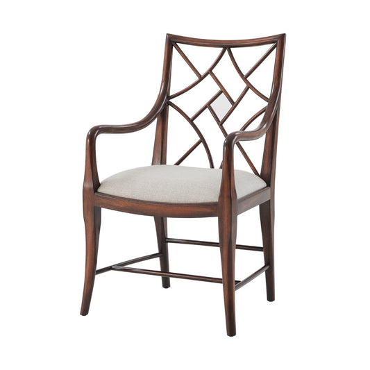 A Delicate Trellis Armchair | Theodore Alexander - 4100-613.1BFF