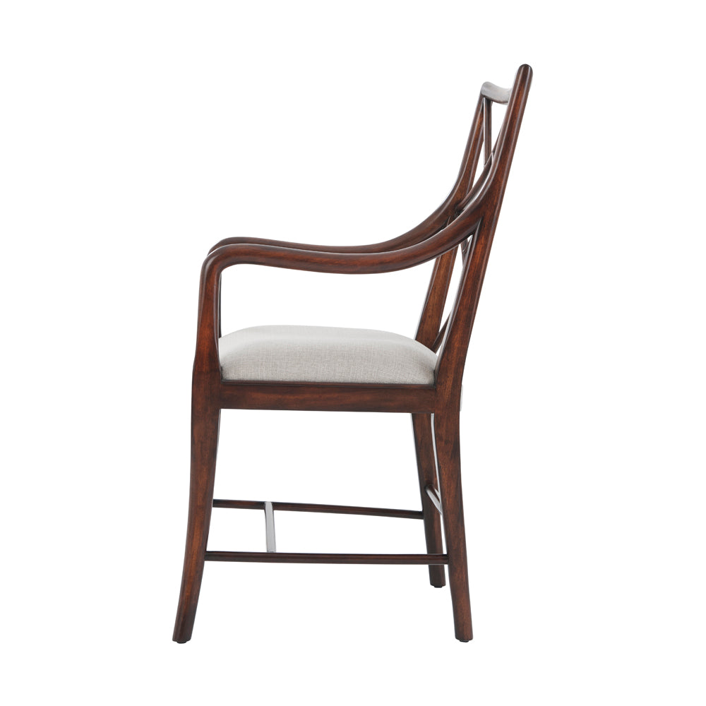 A Delicate Trellis Armchair | Theodore Alexander - 4100-613.1BFF