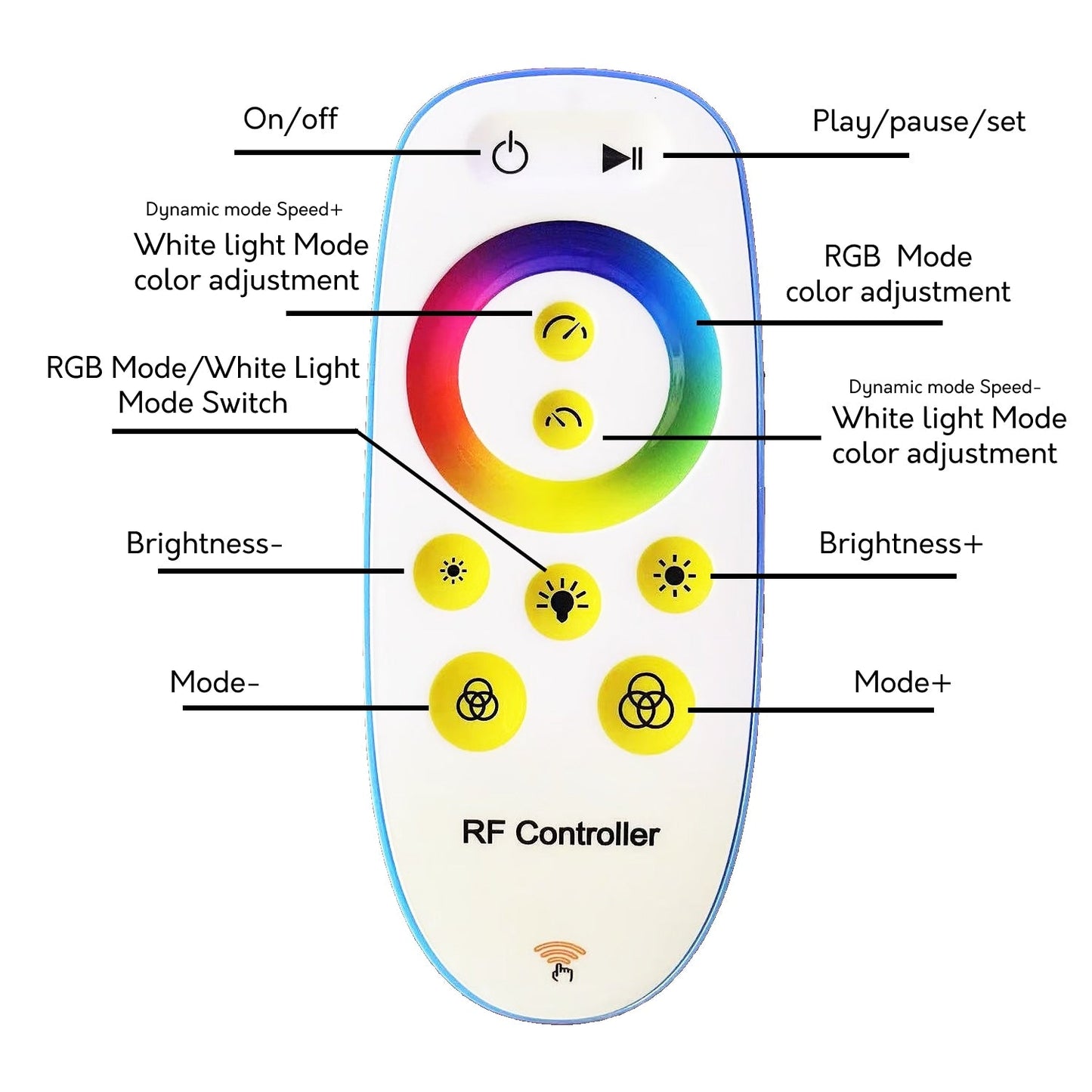 69 Dimmable LED Arched/Arc Floor Lamp - RGBW - N/A