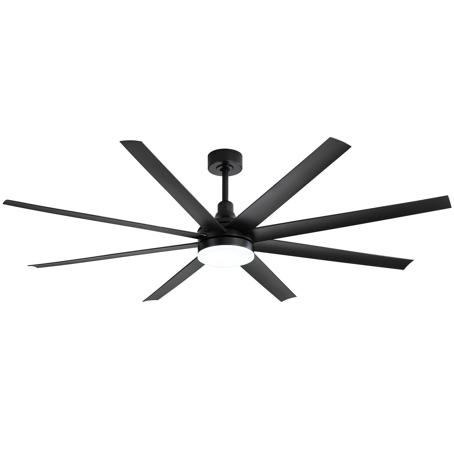 72 Large Ceiling Fans with LED Light Remote Control-8 Blade - 72 Inch