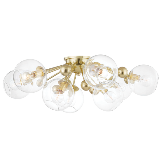 Abbott Semi Flush | Hudson Valley Lighting - 8042-AGB