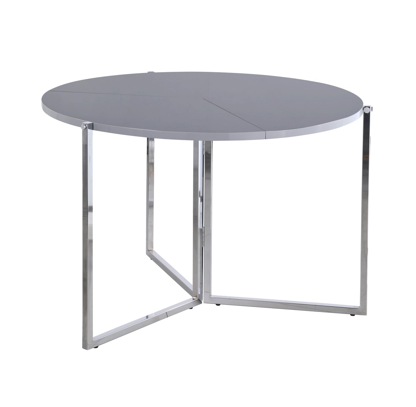 43 Round Foldaway Dining Table | Modern Motion - 8389-DT-FLD-GRY