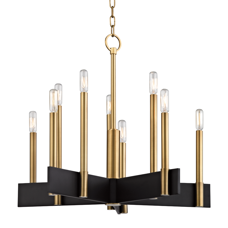 Abrams Chandelier | Hudson Valley Lighting - 8825-AGB