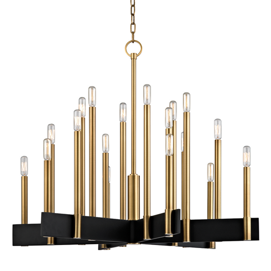 Abrams Chandelier | Hudson Valley Lighting - 8834-AGB