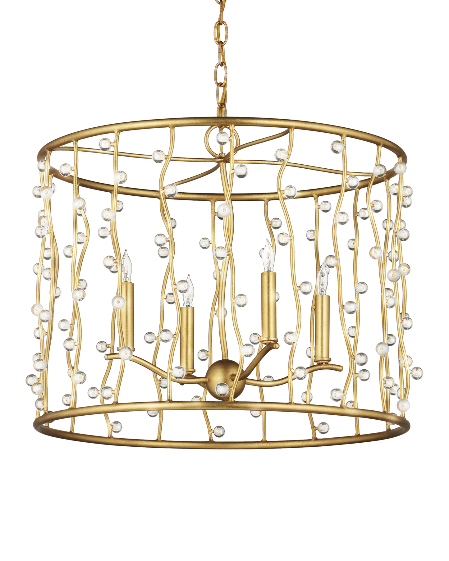 Adagio Chandelier - Gold | Currey & Co - 9000-1239