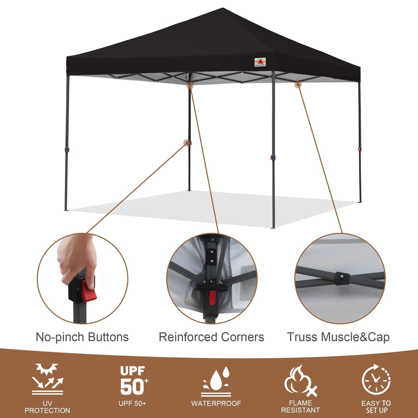 ABCCANOPY Durable Easy Pop up Canopy Tent Outdoor canopy tent