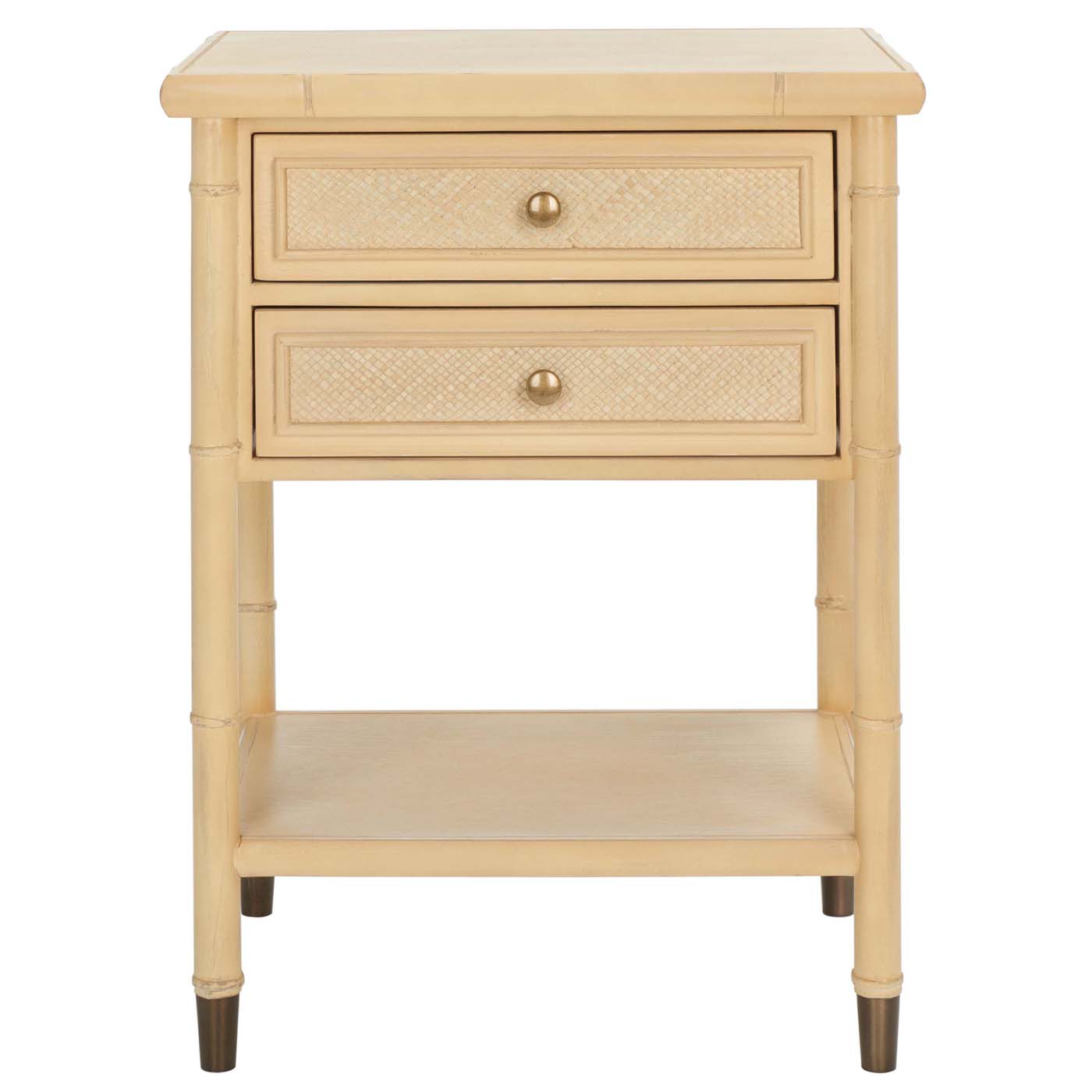 Ahab 2 Drawer 1 Shelf Accent Table | Safavieh - ACC6606