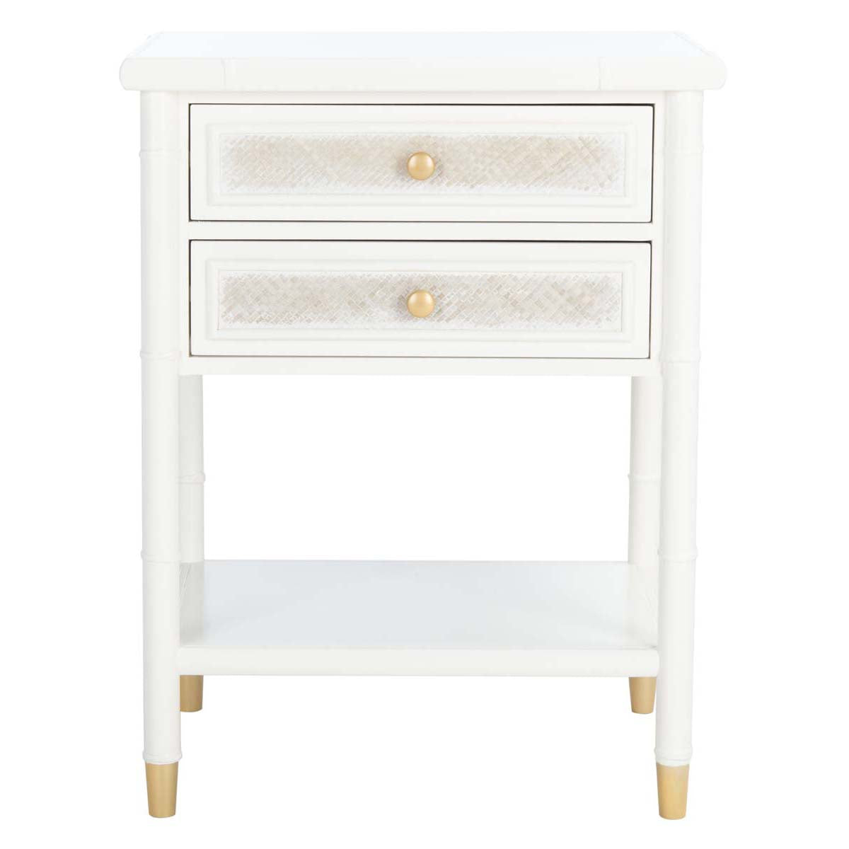 Ahab 2 Drawer 1 Shelf Accent Table | Safavieh - ACC6606