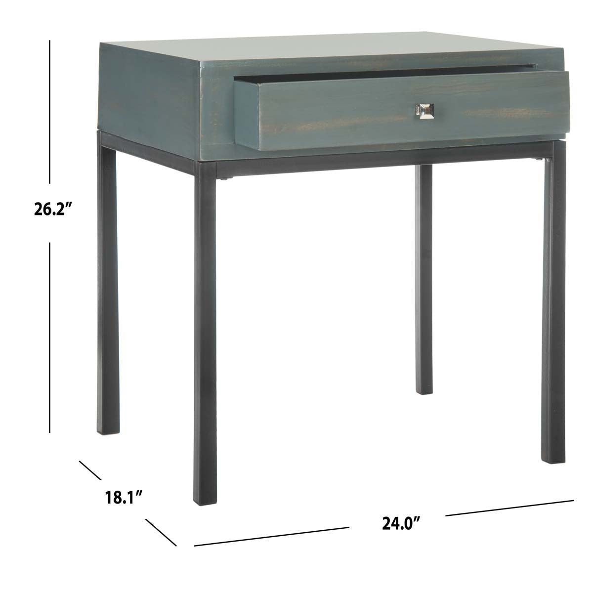 Adena End Table With Storage Drawer | Safavieh - AMH6612