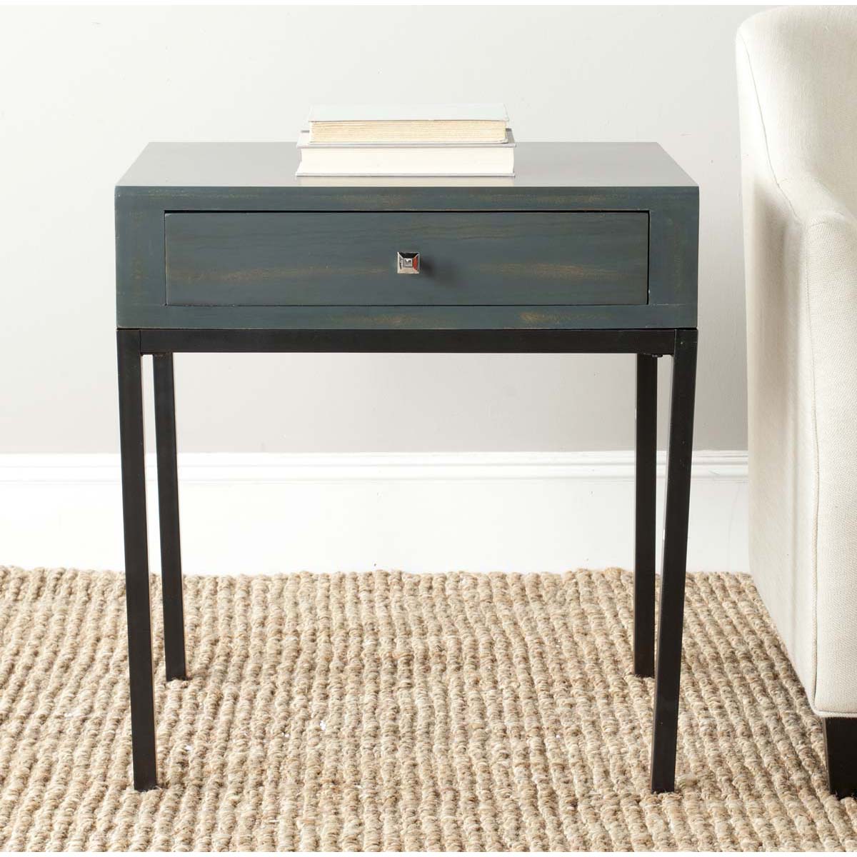 Adena End Table With Storage Drawer | Safavieh - AMH6612
