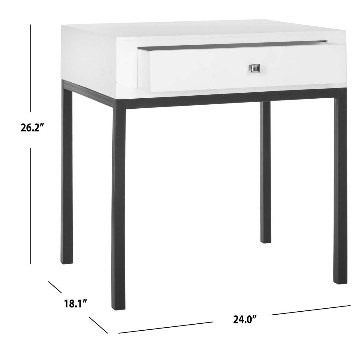 Adena End Table With Storage Drawer | Safavieh - AMH6612