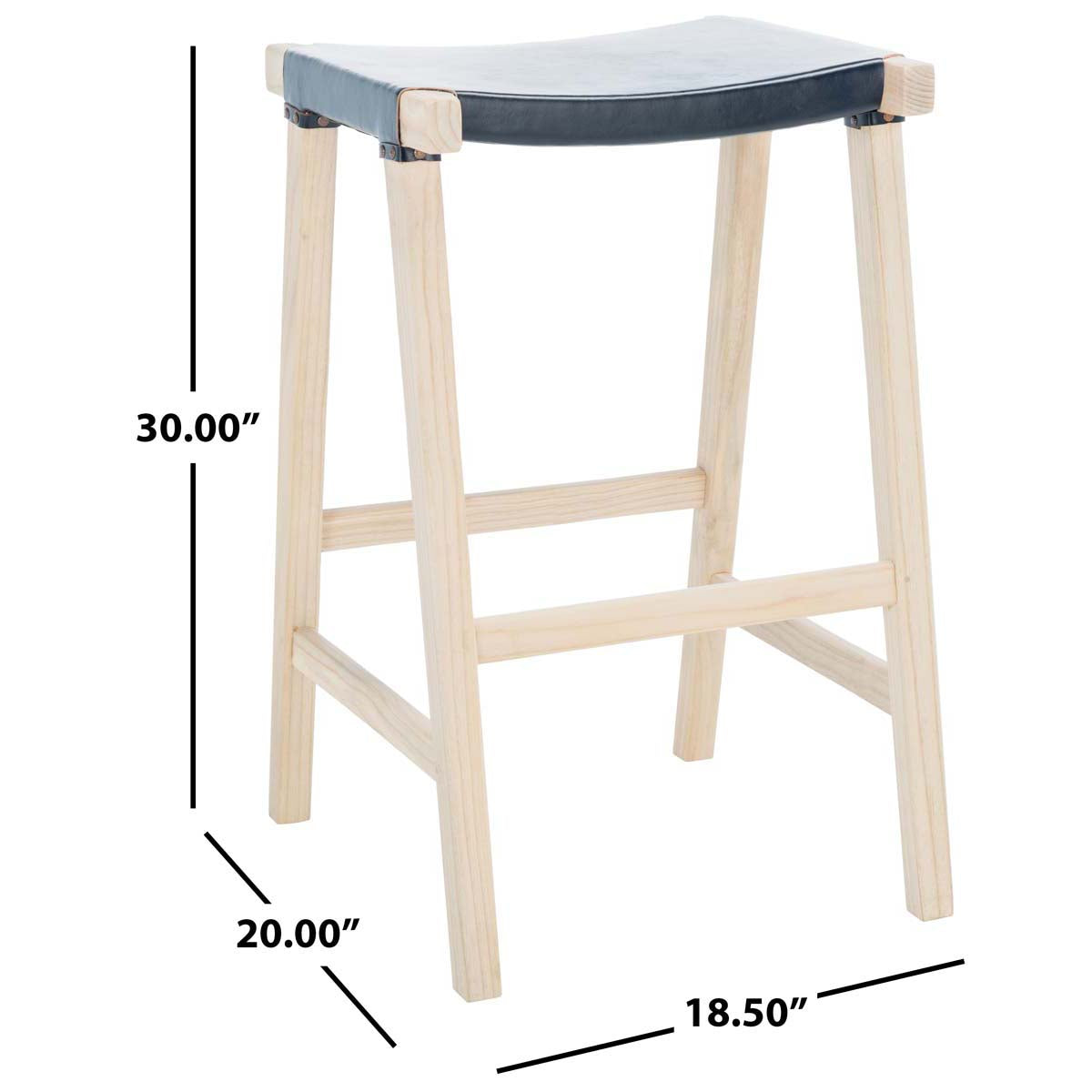 Aariz Rectangle Barstool | Safavieh - BST1010