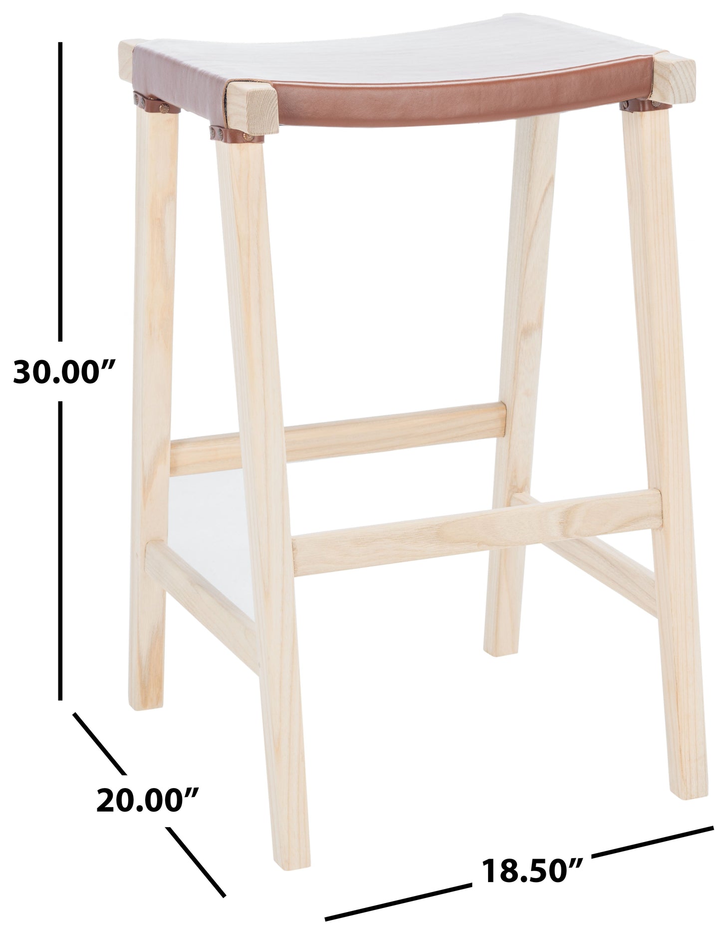 Aariz Rectangle Barstool | Safavieh - BST1010