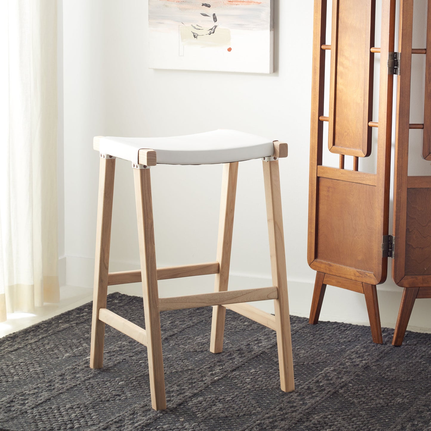 Aariz Rectangle Barstool | Safavieh - BST1010