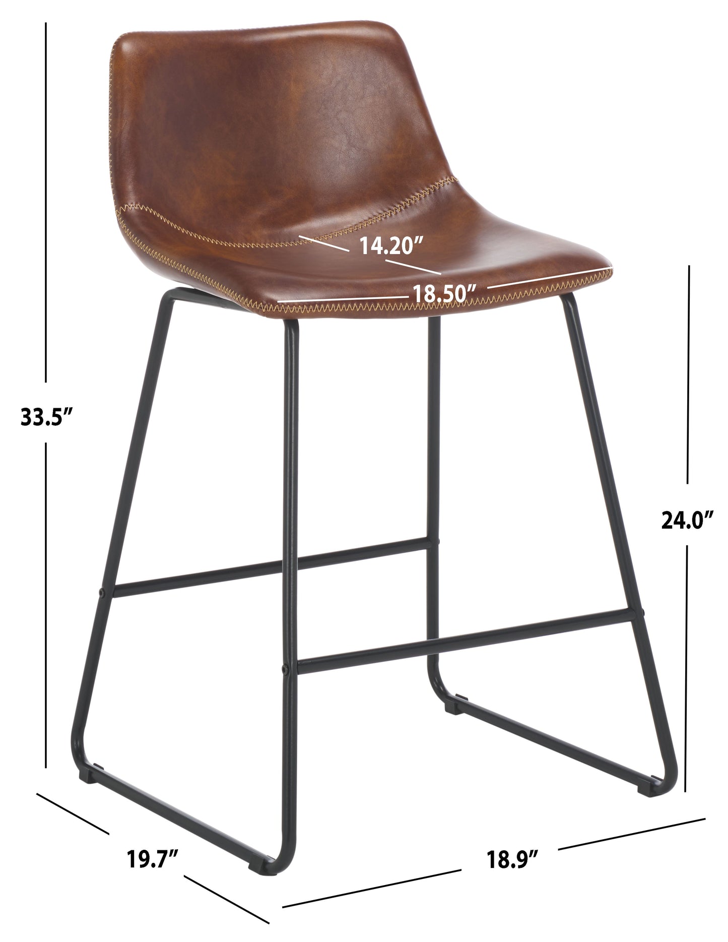 Acela Counter Stool | Safavieh -  BST7509