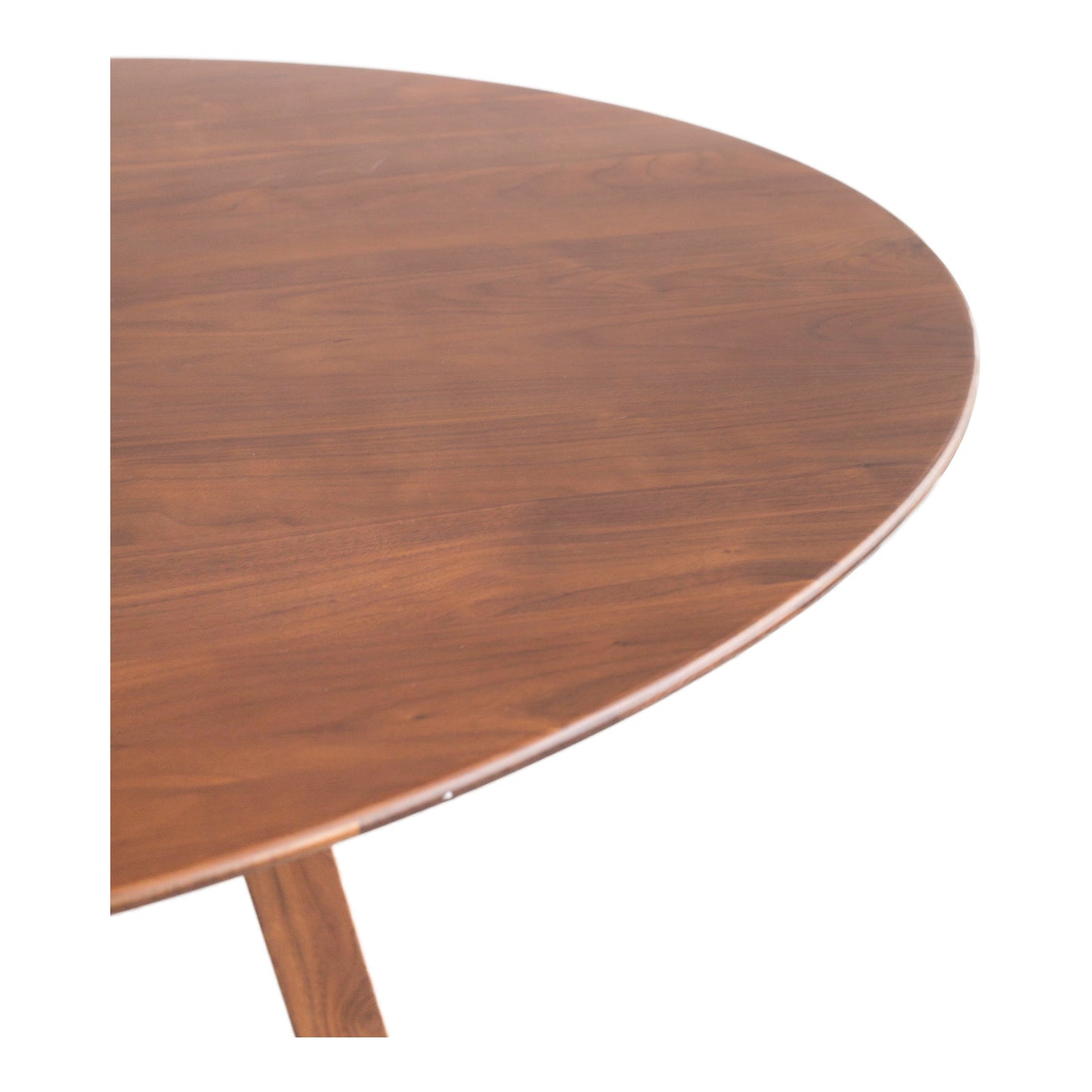Aldo Round Dining Table Walnut | Moe's Furniture - CB-1027-03-0