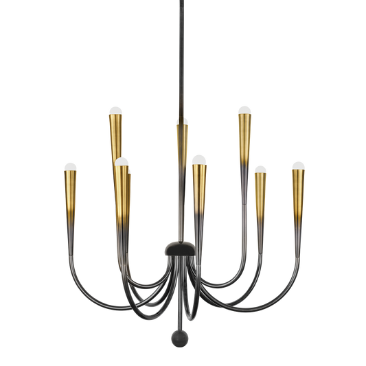 ADLEY Chandelier - Gradient Brass | Hudson Valley Lighting - CB3849-GB