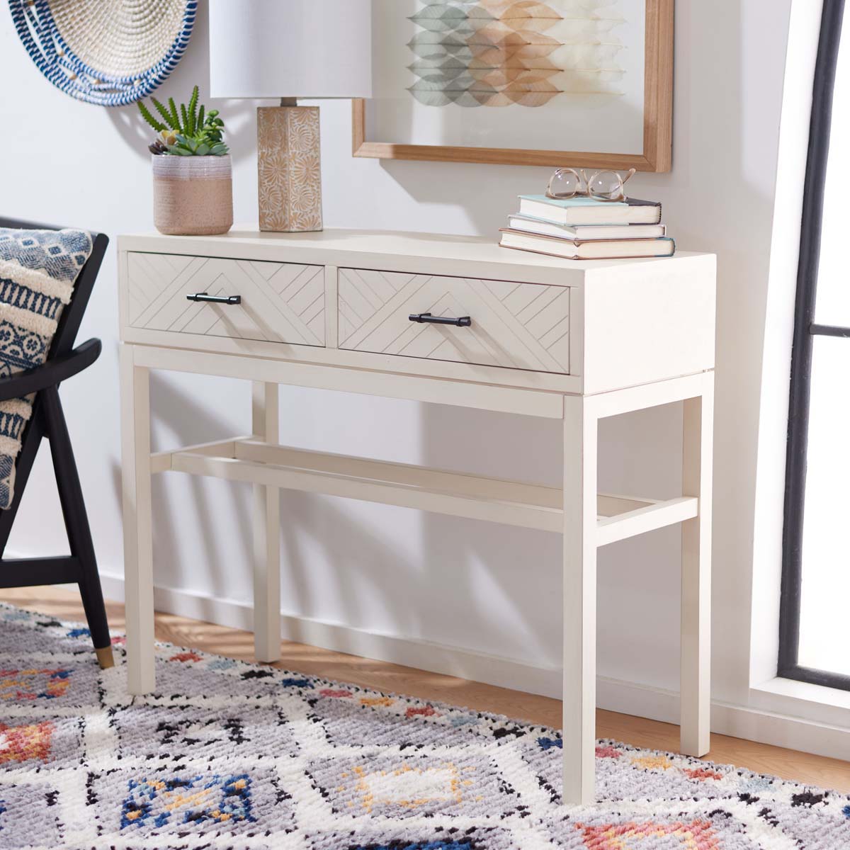 Ajana 2 Drawer Console | Safavieh - CNS5709
