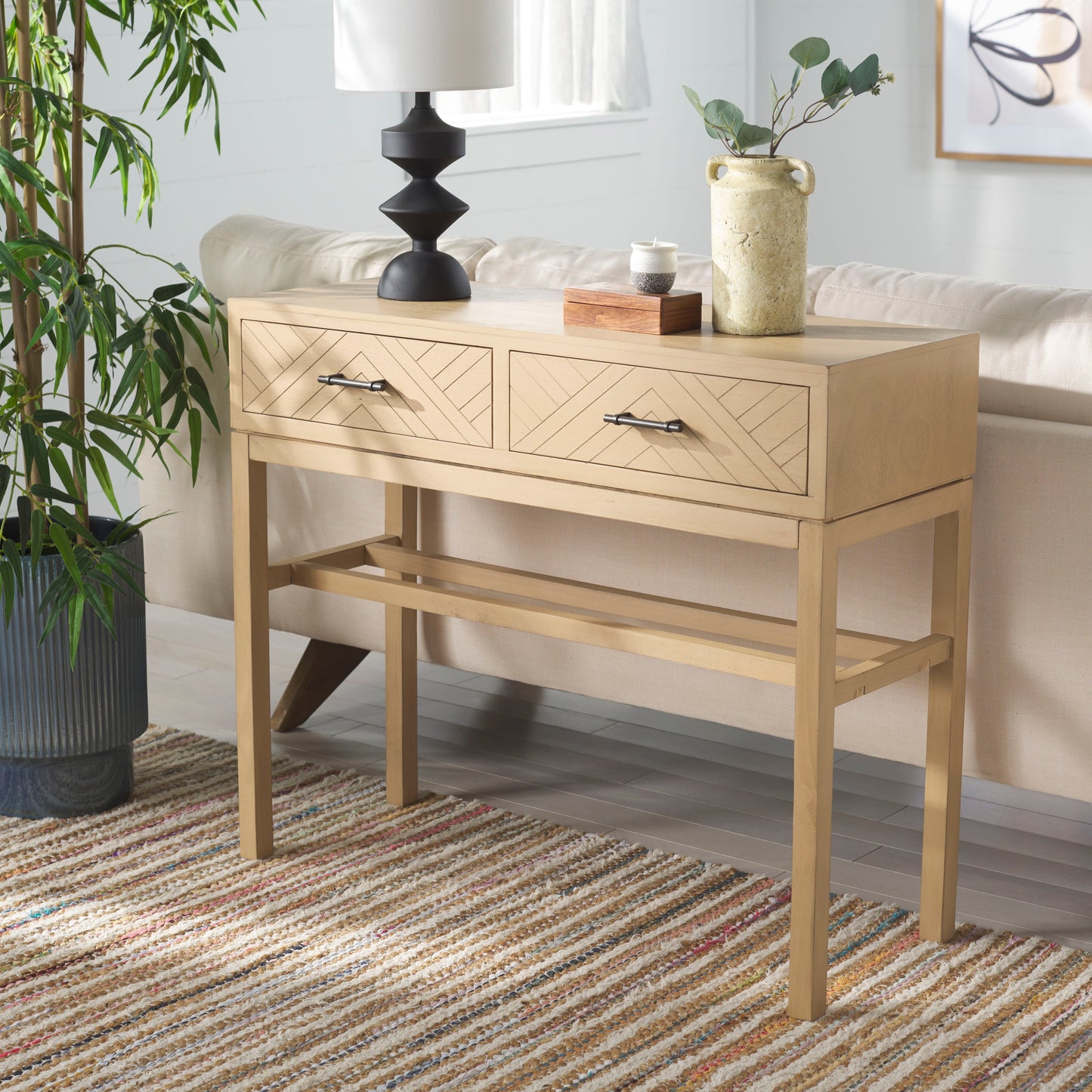 Ajana 2 Drawer Console | Safavieh - CNS5709