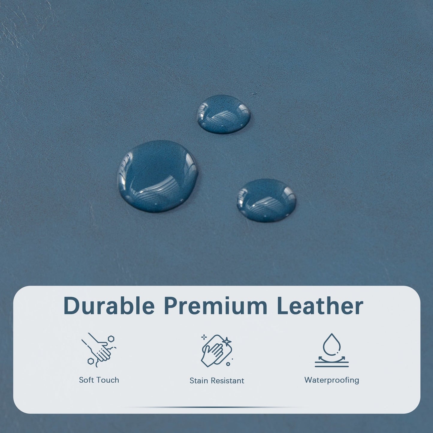 50.3 x 17.50 x 18 Upholstered Rectangular Storage Ottoman-Faux Leather