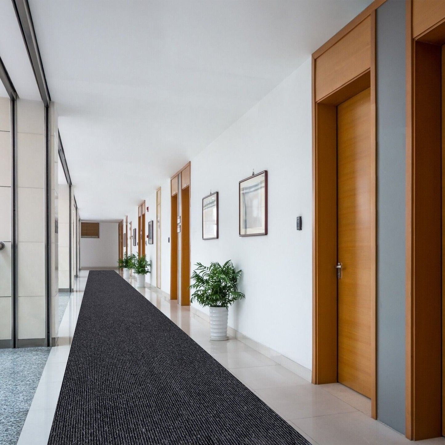 High-Quality Indoor/Outdoor Custom Size Carpet Runner Rug with Non-Slip PVC Backing 36'' wide x your choice of lenght