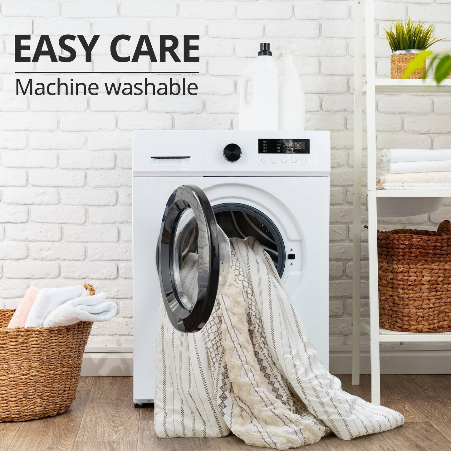 INK+IVY Imani Cotton Printed Comforter Set with Chenille