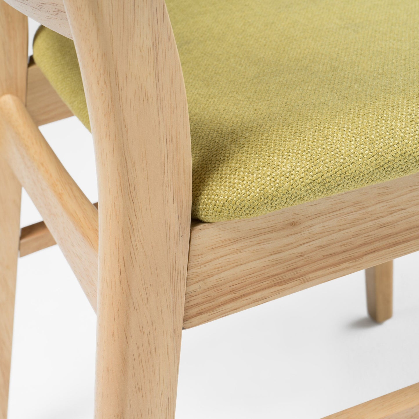 Abrielle Mid-Century Modern Upholstered Rubberwood Dining Chair (Set of 2) by Christopher Knight Home