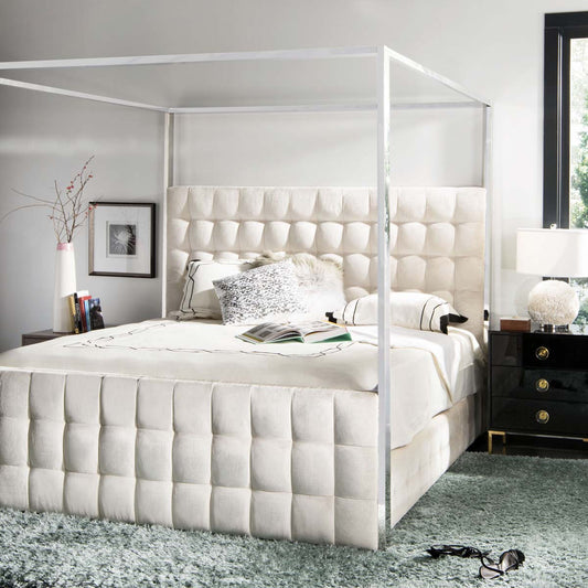 Alecxi Velvet King Bed | Safavieh Couture – KNT7036