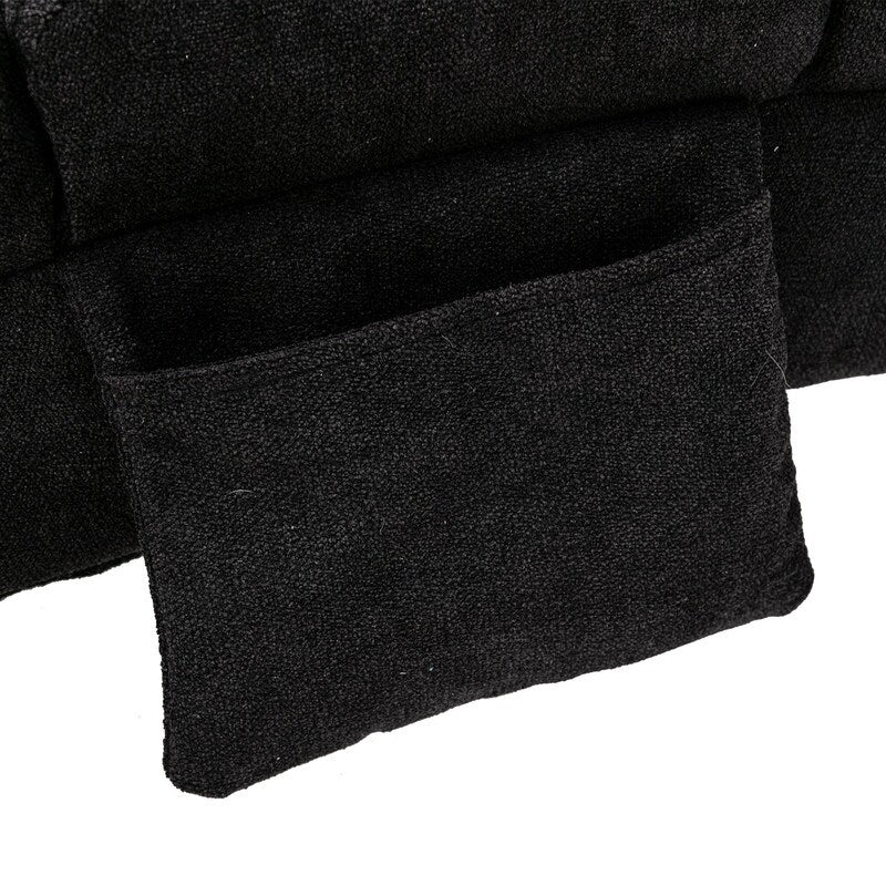 Linen Massage recliner Interior with remote control, ergonomic electric massage recliner, 5 modes