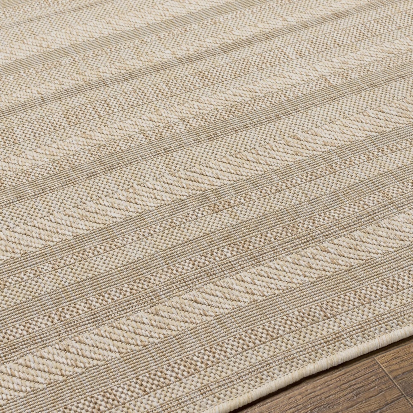 Livabliss Eagean Bohemian Stripe Outdoor Area Rug