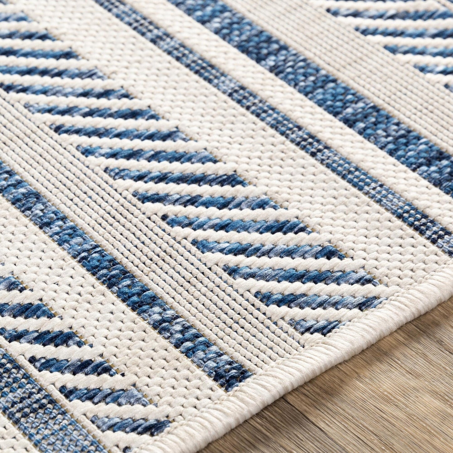 Livabliss Eagean Bohemian Stripe Outdoor Area Rug