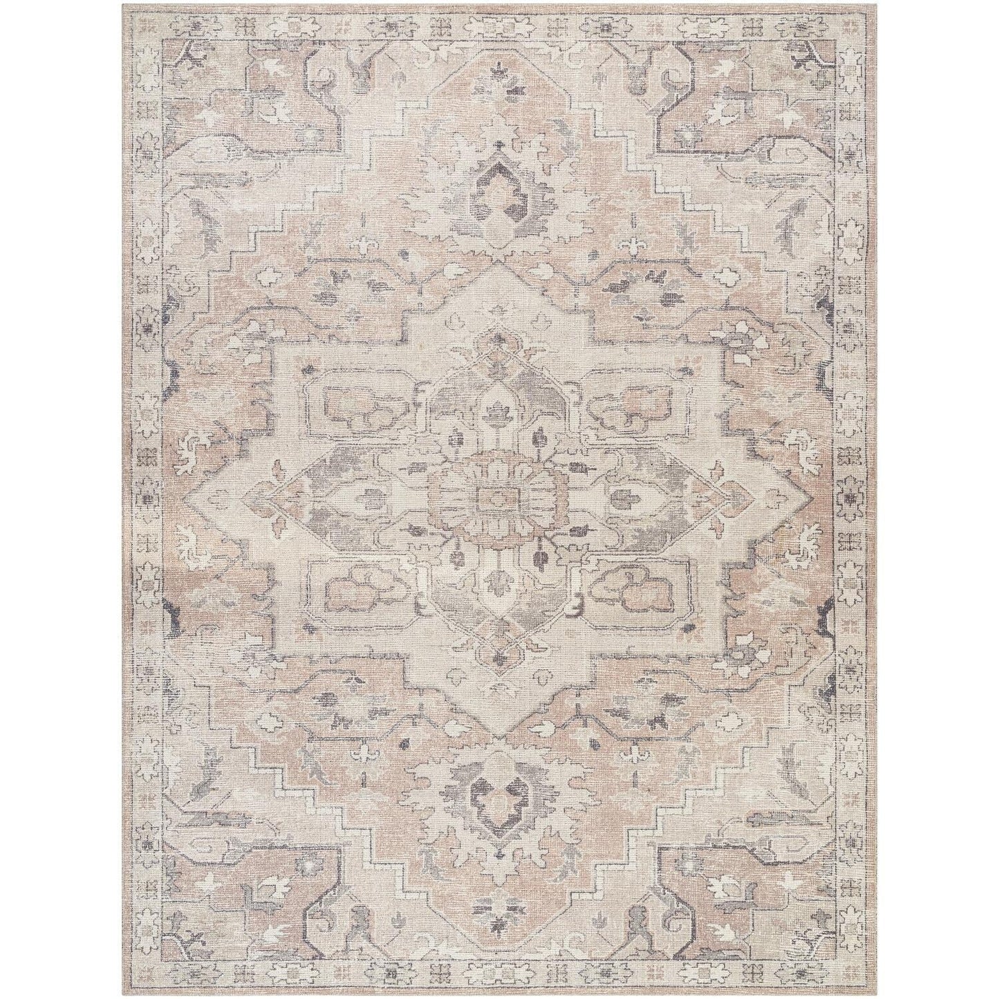 Livabliss Elle Updated Traditional Medallion Area Rug