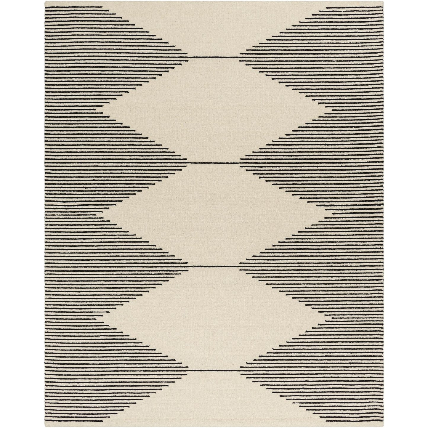 Livabliss Granada Minimalist Diamond Hand Tufted Area Rug